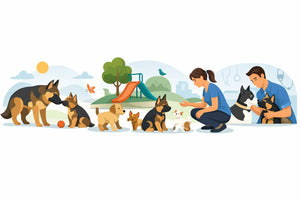 Puppy Socialization Timeline for German Shepherds